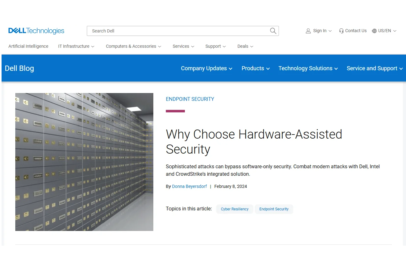 Why Choose Hardware Assisted Security